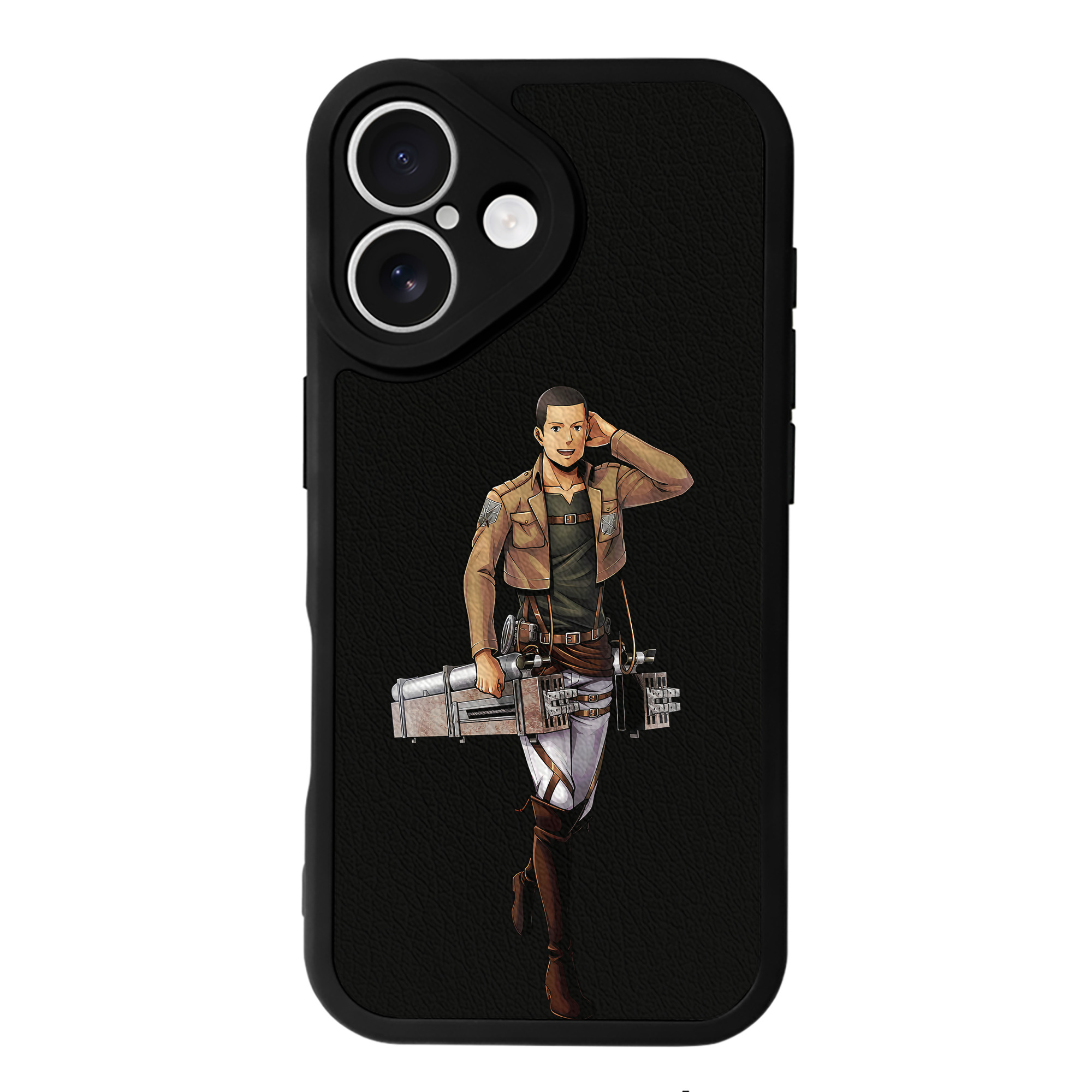 （画像用） 進撃の巨人 Attack on Titan 【iPhone 16シリーズ対応】シリコンスマホケース（レザー調） 材質：シリコン